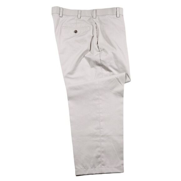 Brooks Brothers Mens Pants Beige 100% Cotton Lightweight Flat Front Chinos 34x27 - Picture 2 of 8